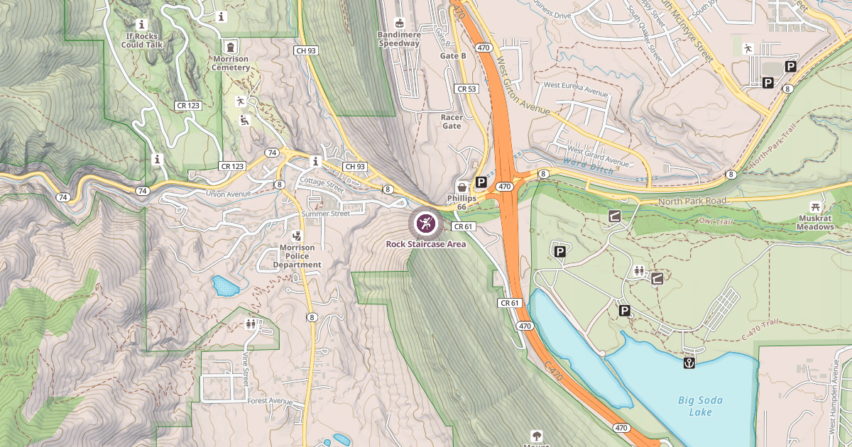 Map preview of Rock Staircase Area