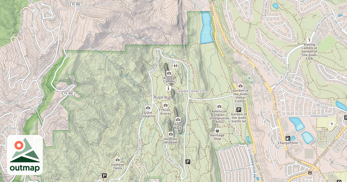 Map of Crescent Corner