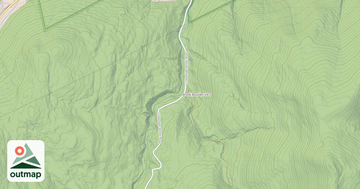 Map of Brook Boulder
