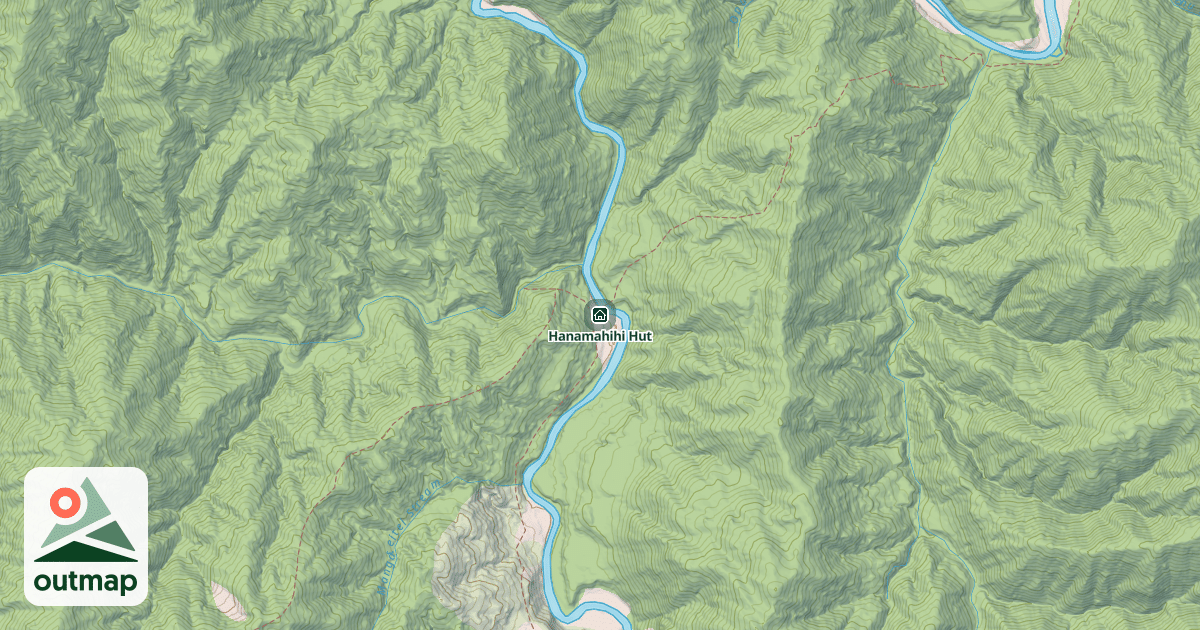 Map of Hanamahihi Hut