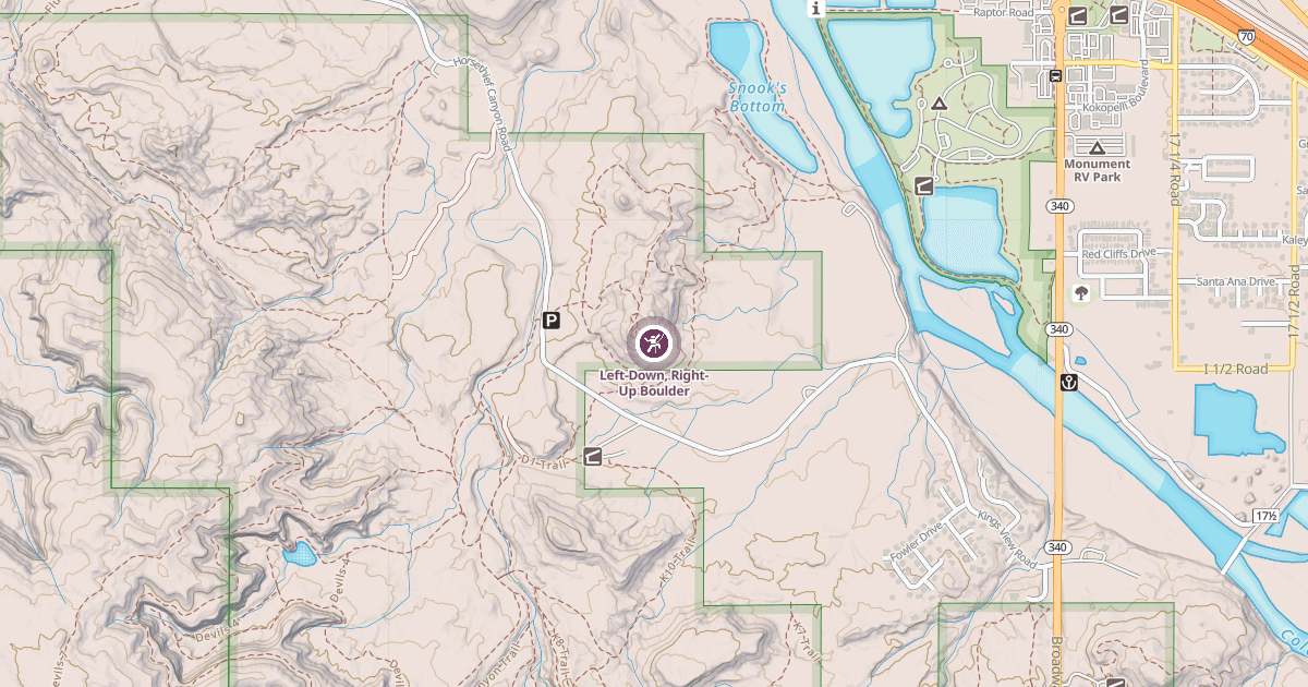 Map preview of Left-Down, Right-Up Boulder