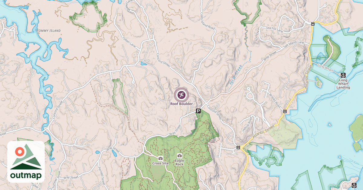 Map of Roof Boulder