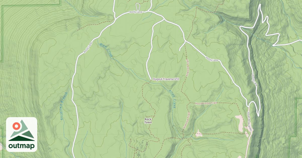 Map of Dugout Traverse