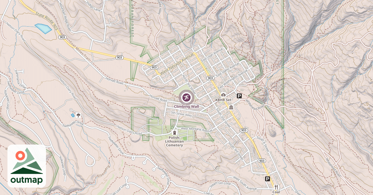 Map of Climbing Wall