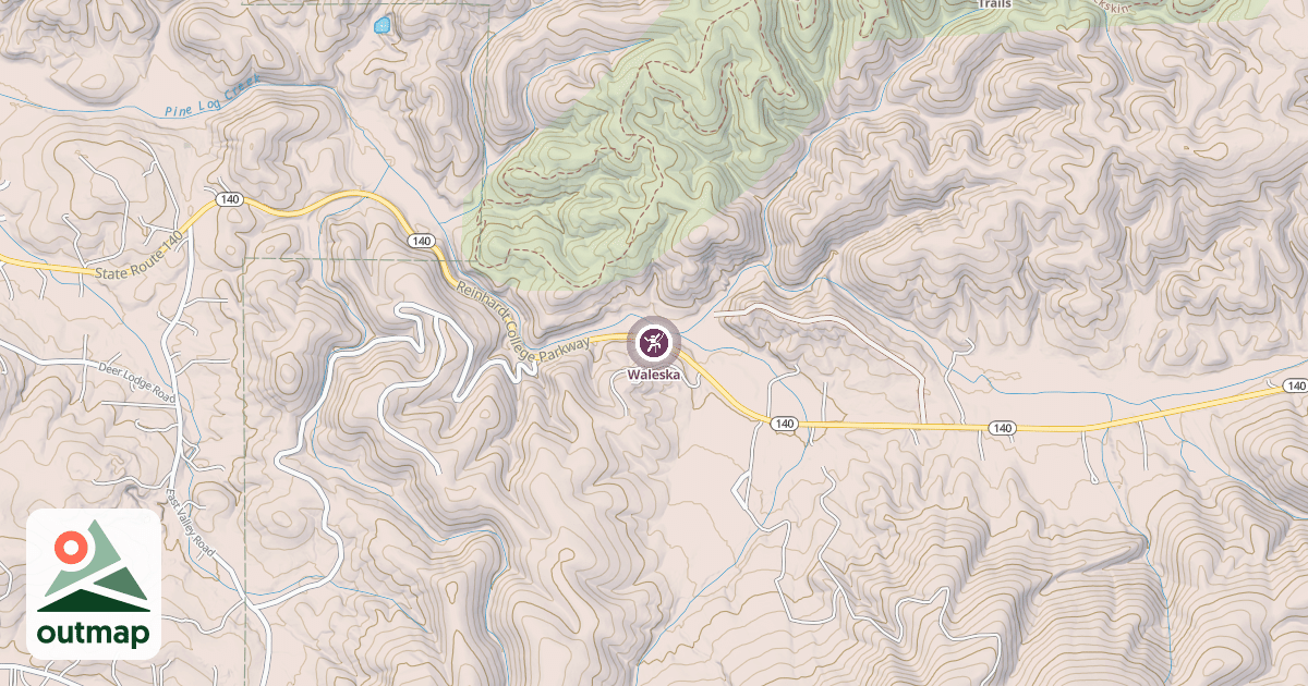 Map of Waleska