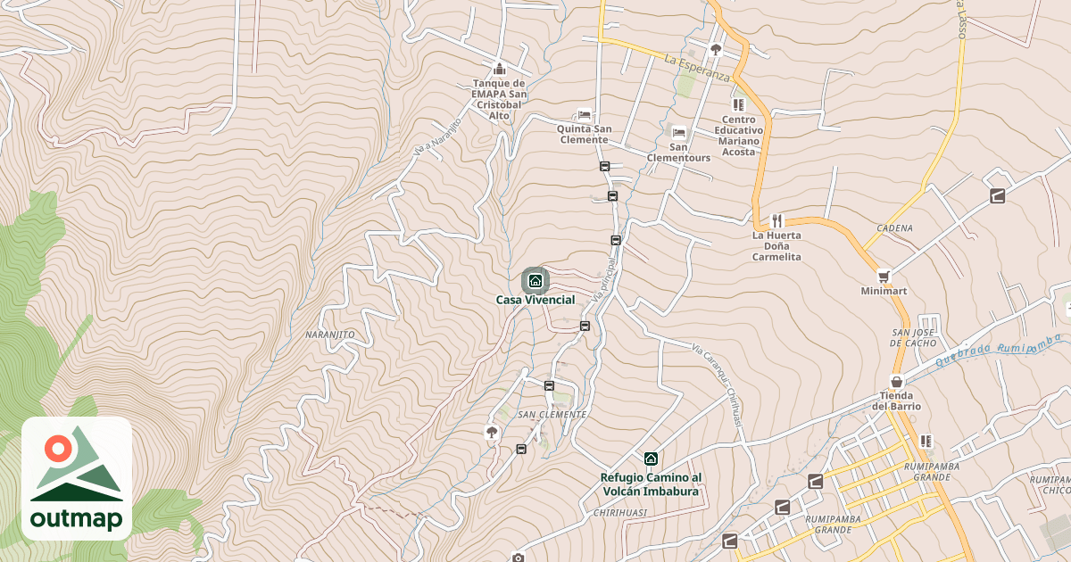 Map of Casa Vivencial