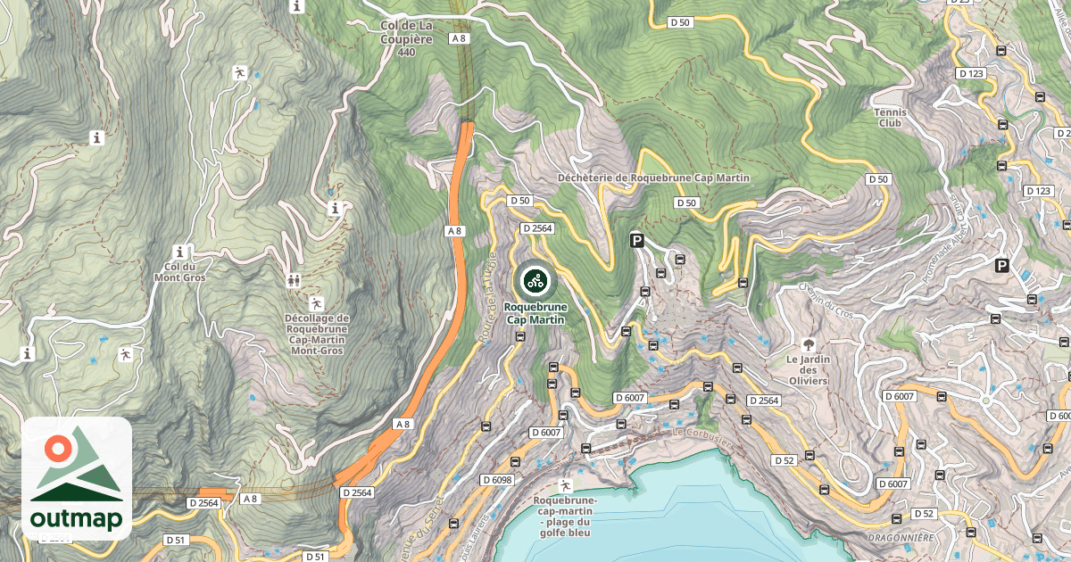 Map of Roquebrune Cap Martin