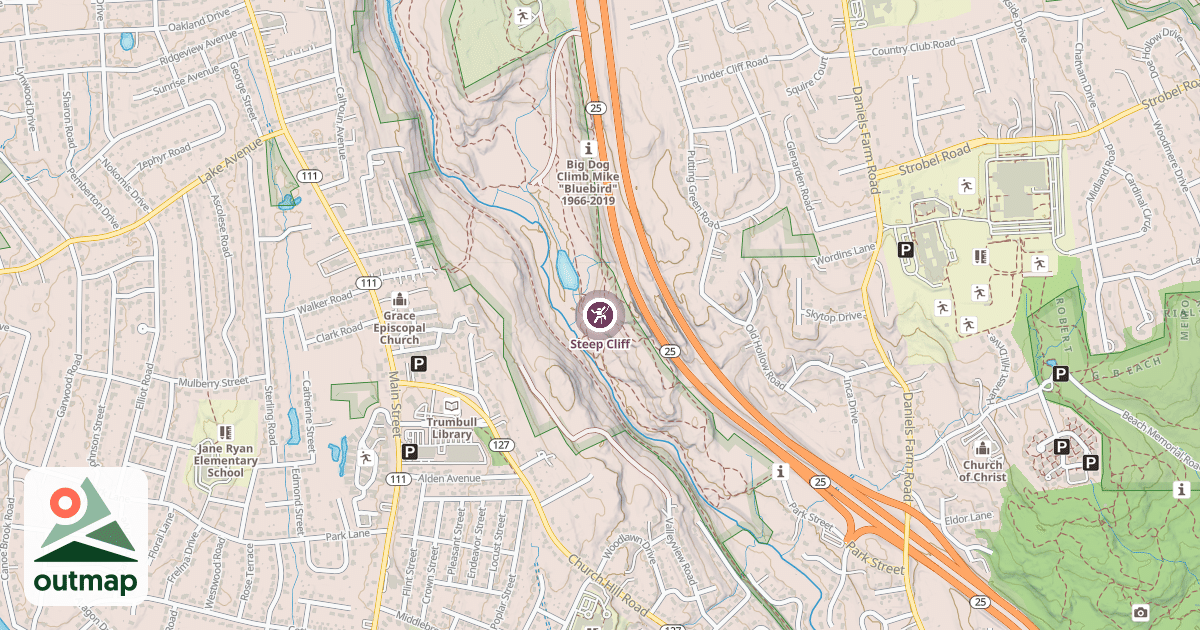 Map of Steep Cliff