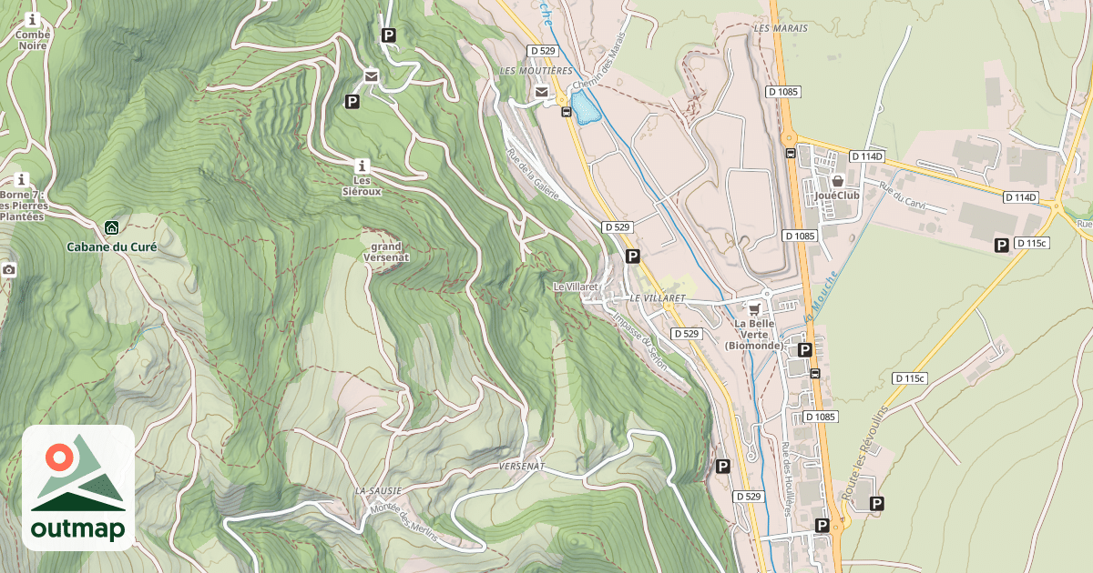 Map of Le Villaret