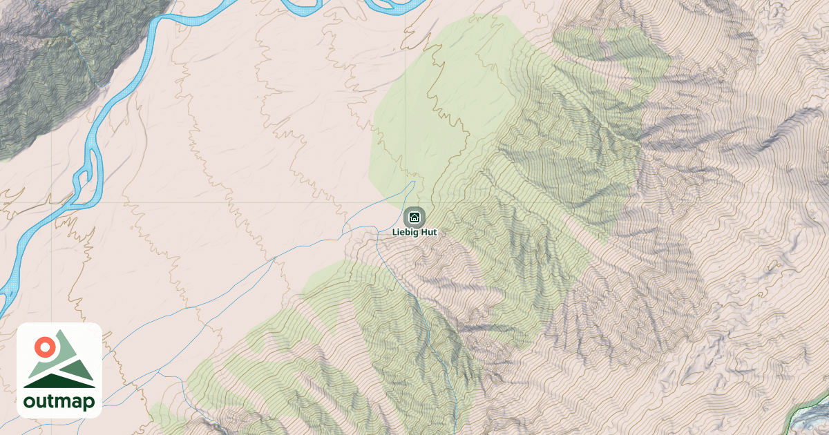 Map of Liebig Hut