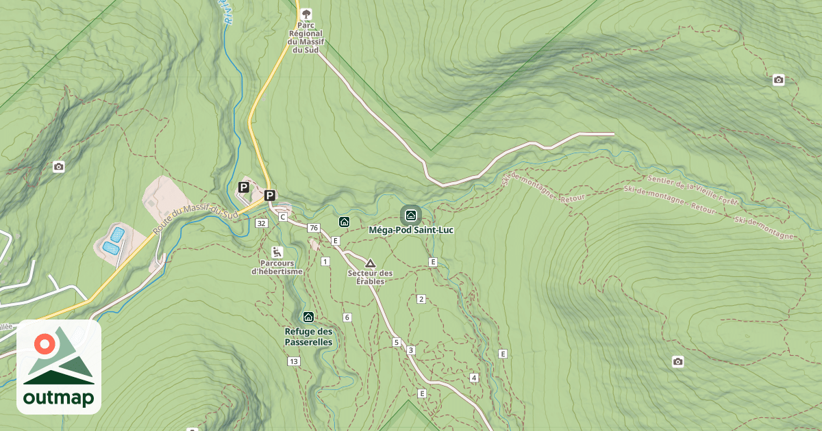 Map of Méga-Pod Saint-Luc