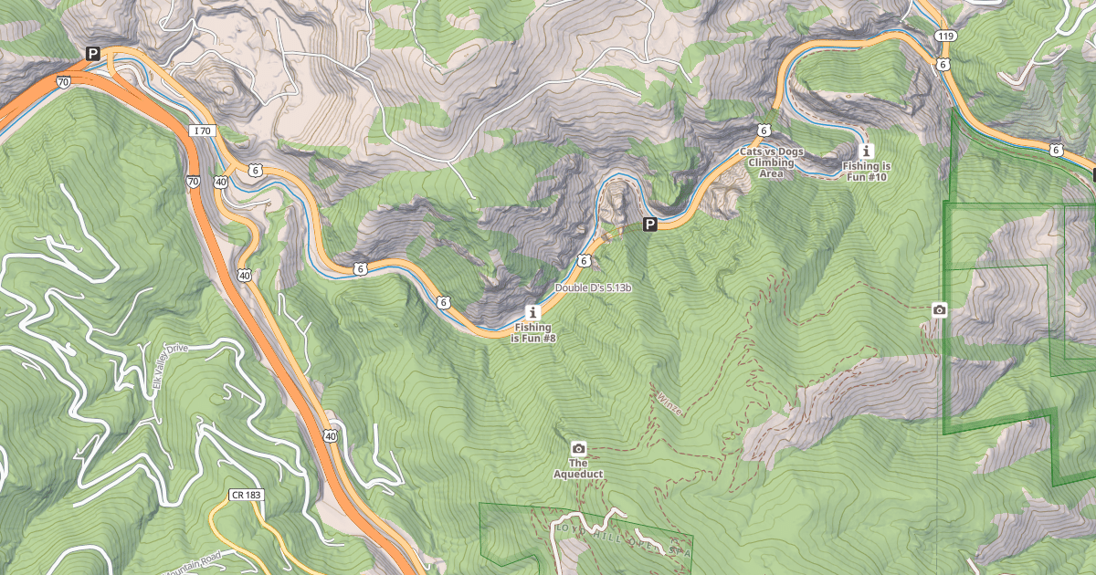 Map preview of Double D's