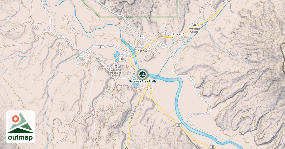 Map of Gateway Area Trails
