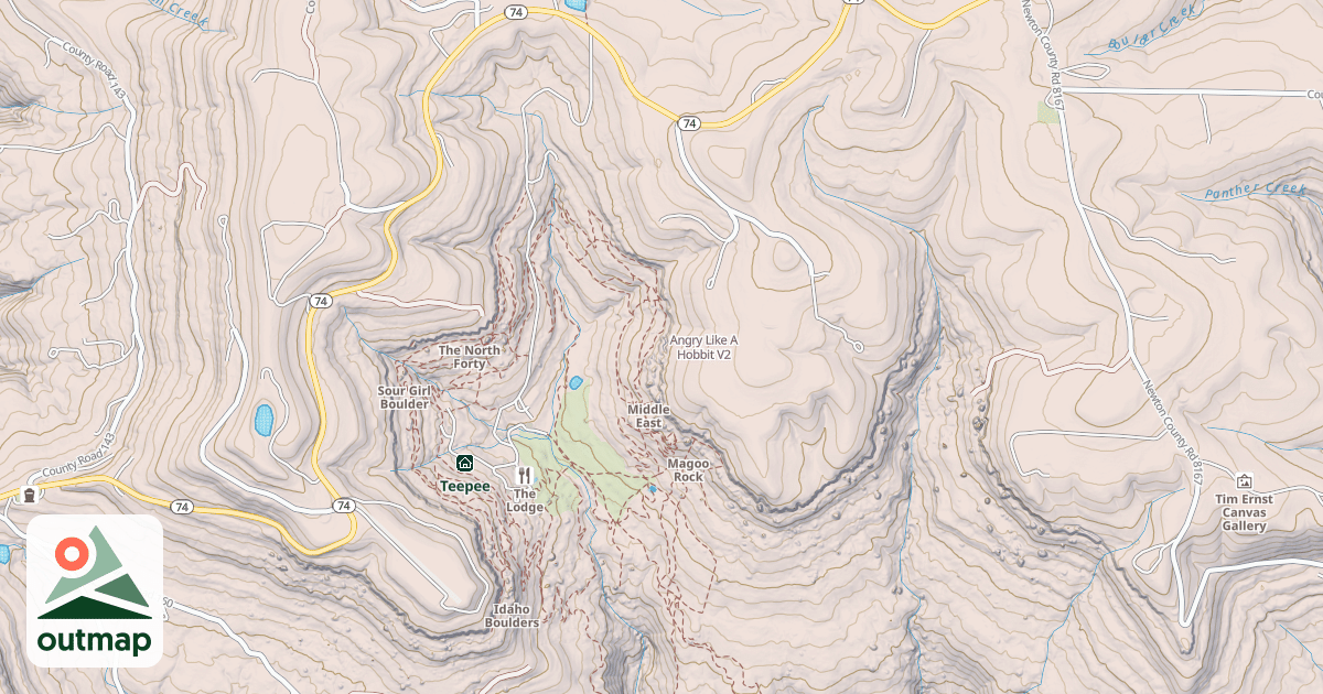 Map of Angry Like A Hobbit