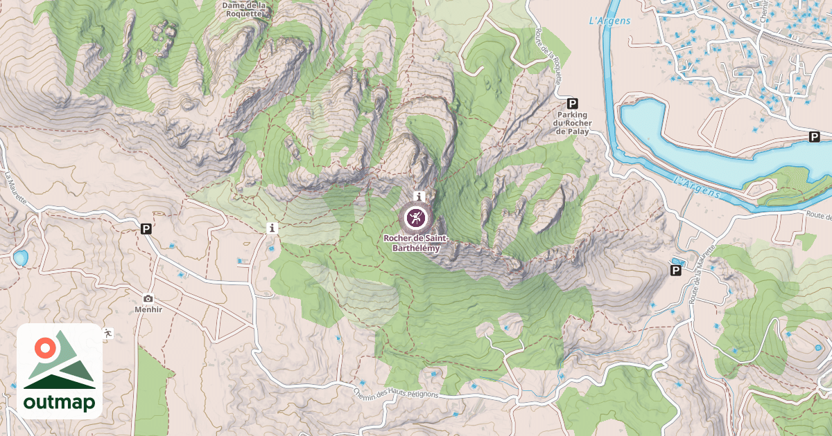 Map of Rocher de Saint-Barthélémy