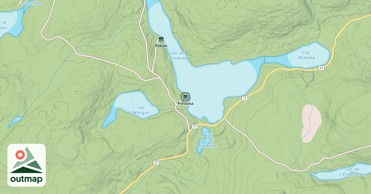 Map of Pimbina