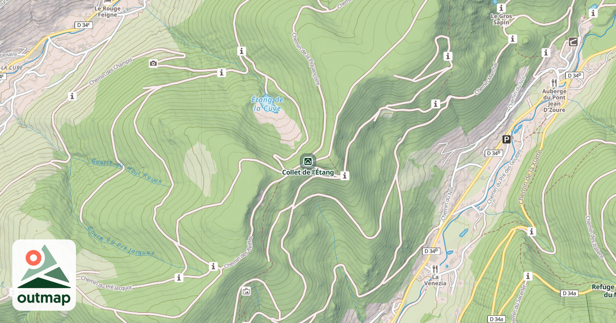Map of Collet de l’Étang