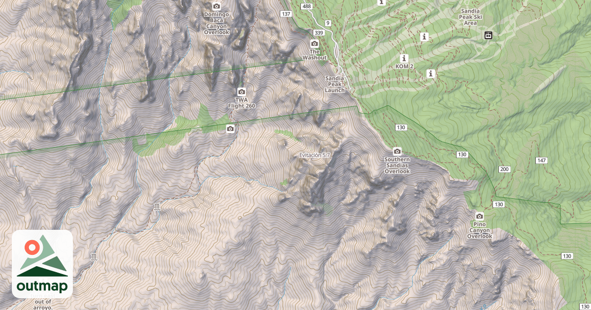 Map of Evitación