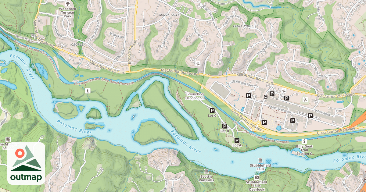 Map of Groundhog Hangdog