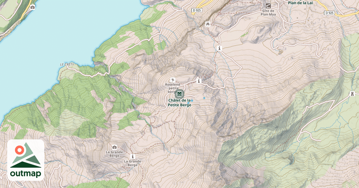 Map of Châlet de la Petite Berge