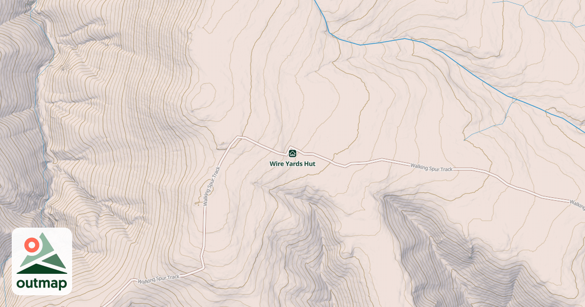 Map of Wire Yards Hut