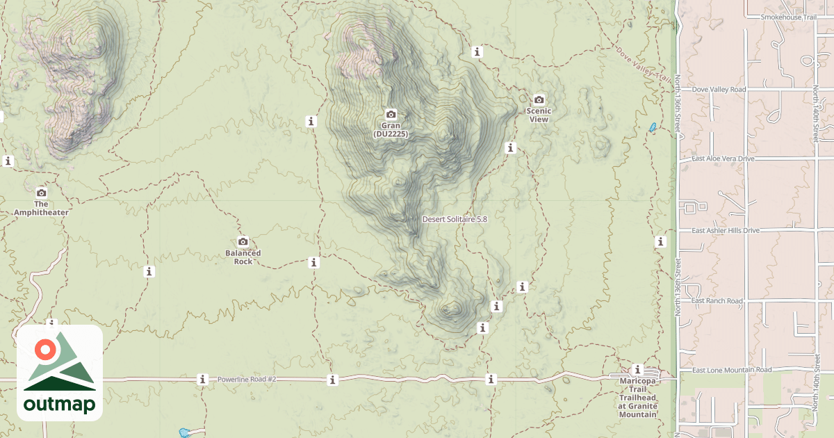 Map of Desert Solitaire