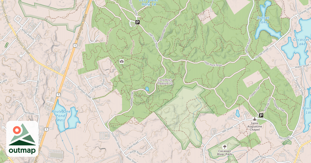 Map of Long Boy's Pleasure