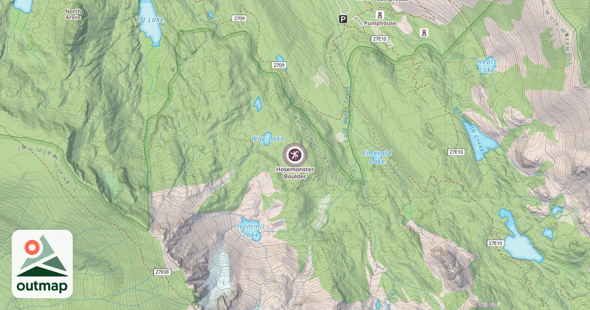 Map of Hosemonster Boulder