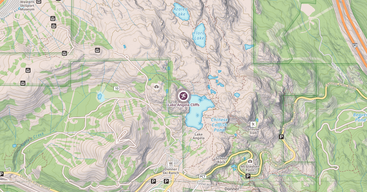 Map preview of Lake Angela Cliffs