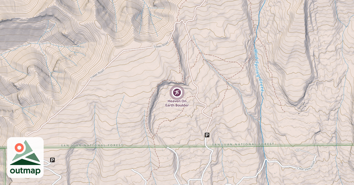 Map of Heaven On Earth Boulder