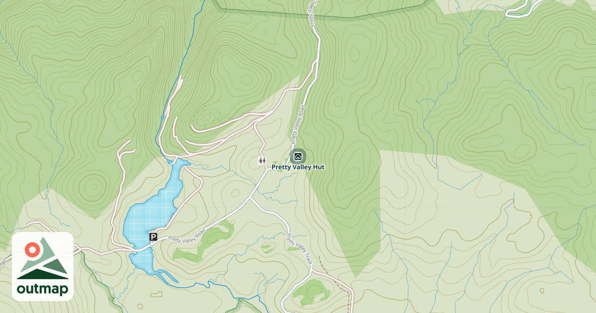 Map of Pretty Valley Hut