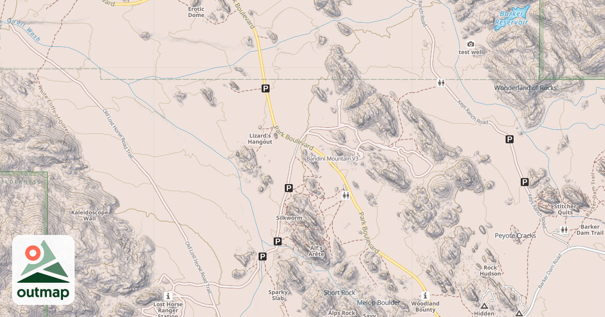 Map of Bandini Mountain