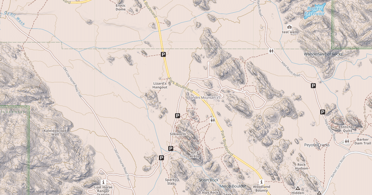 Map preview of Bandini Mountain