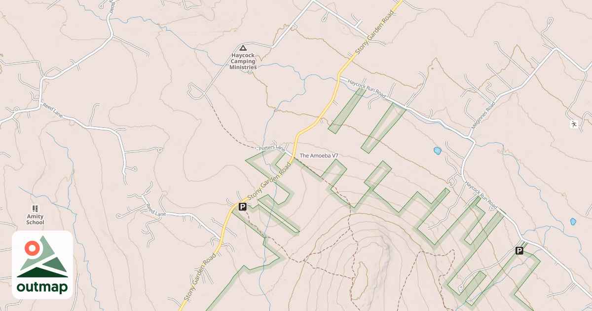 Map of The Amoeba in Bucks