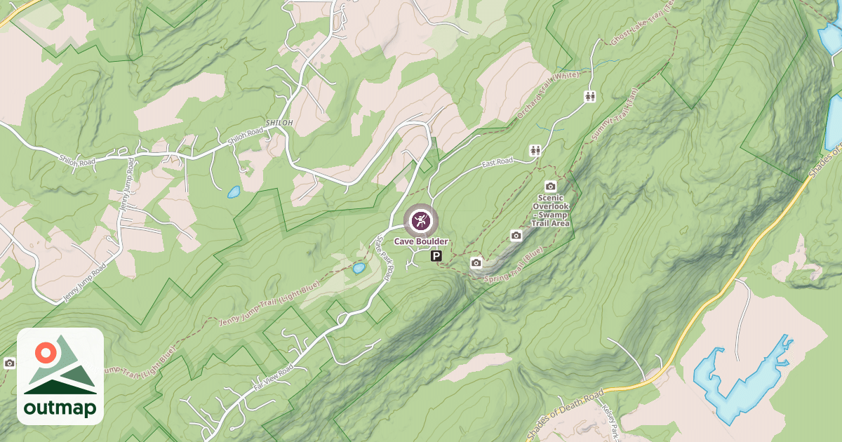 Map of Cave Boulder
