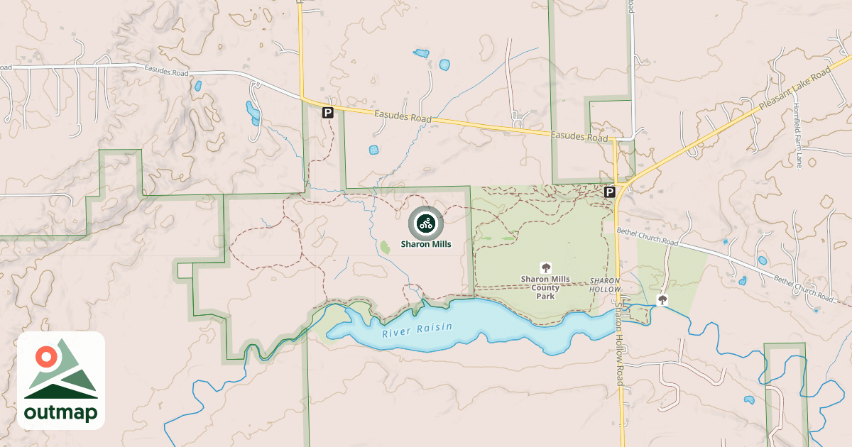 Map of Sharon Mills