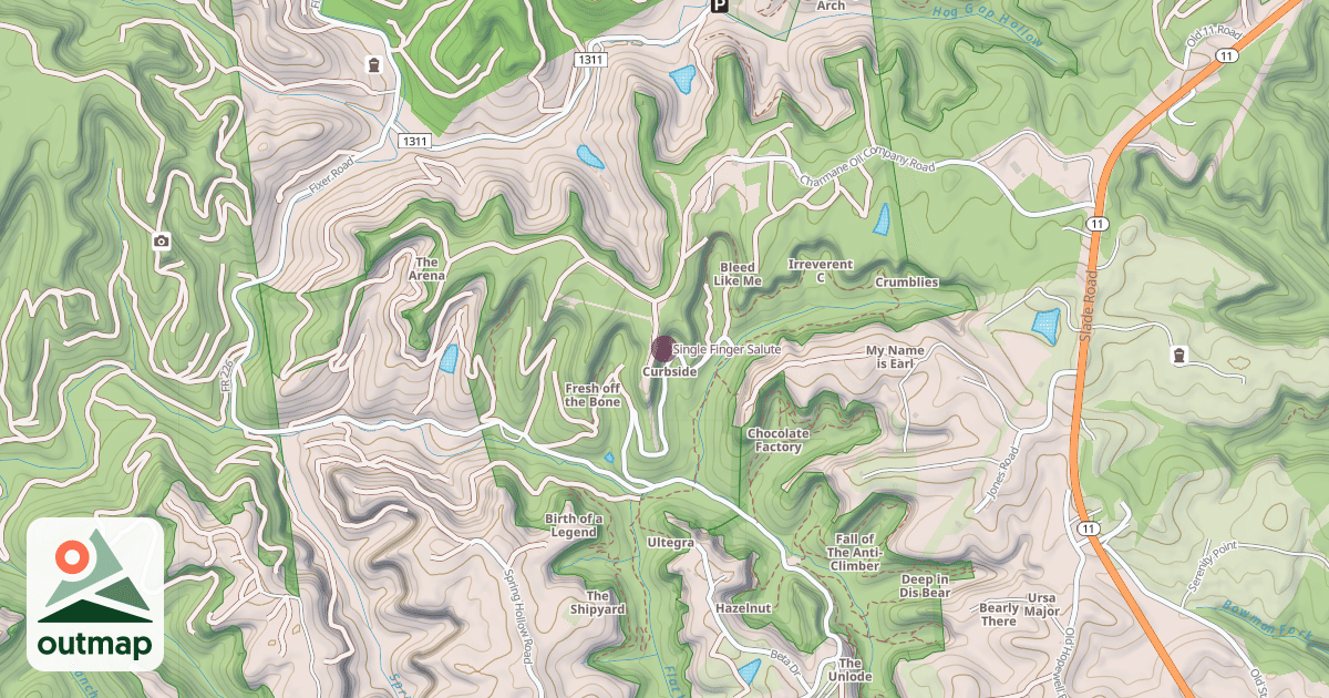 Map of Single Finger Salute