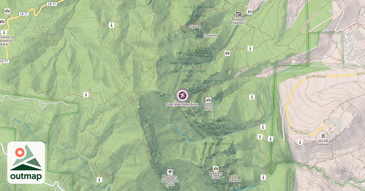 Map of Slot Machine Area