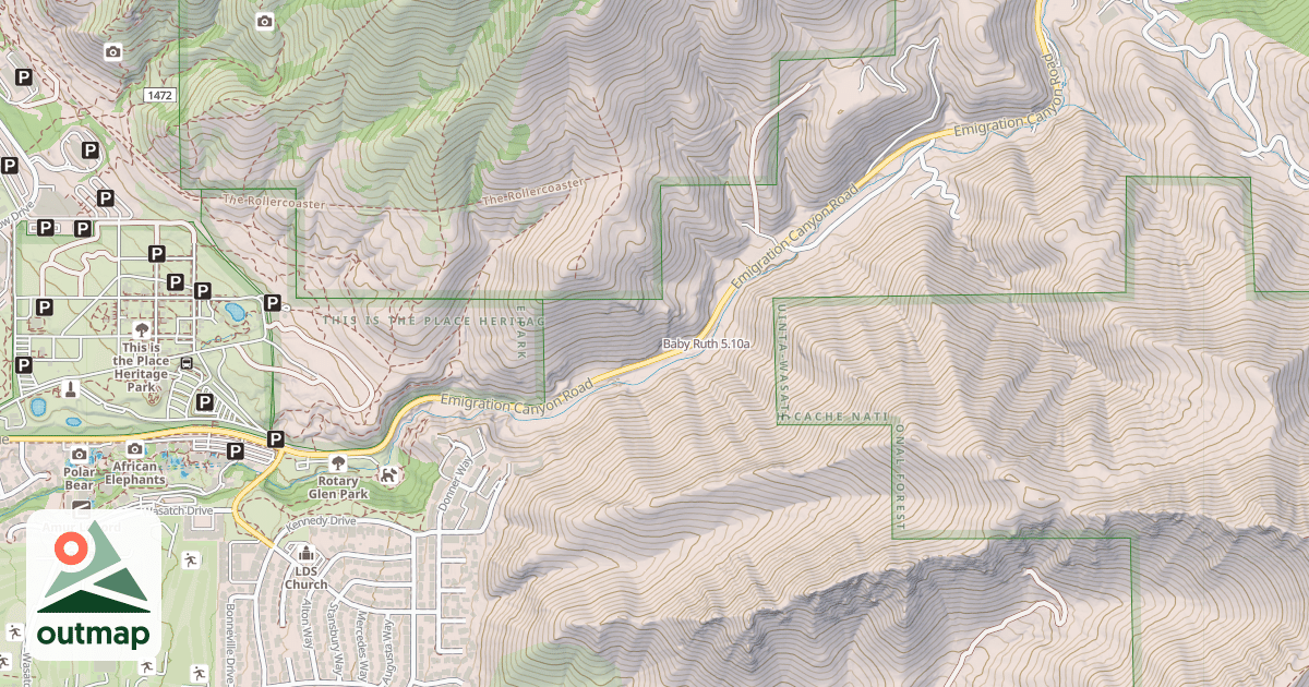Map of Baby Ruth