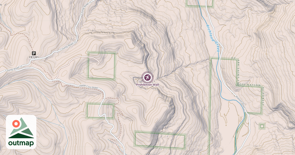 Map of Prohibition Wall