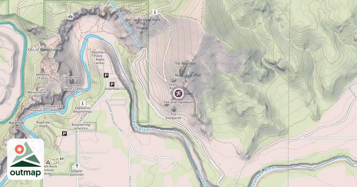 Map of Tail and Opossum