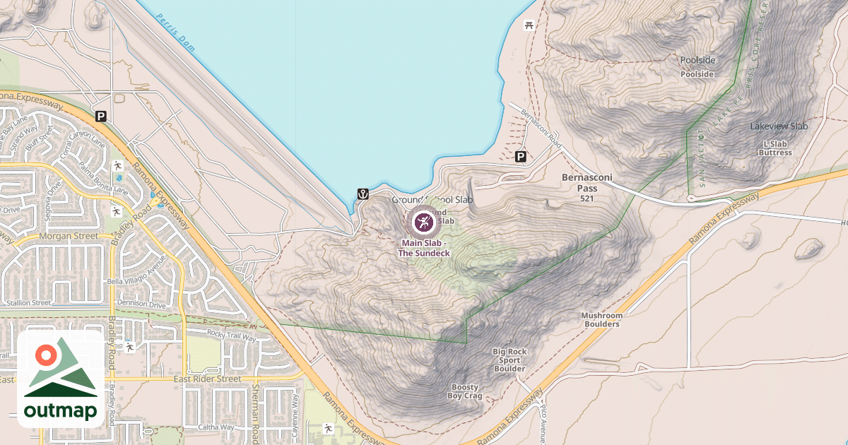Map of Main Slab - The Sundeck