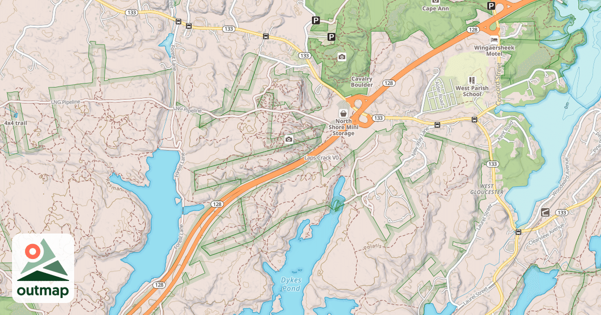 Map of Laps Crack