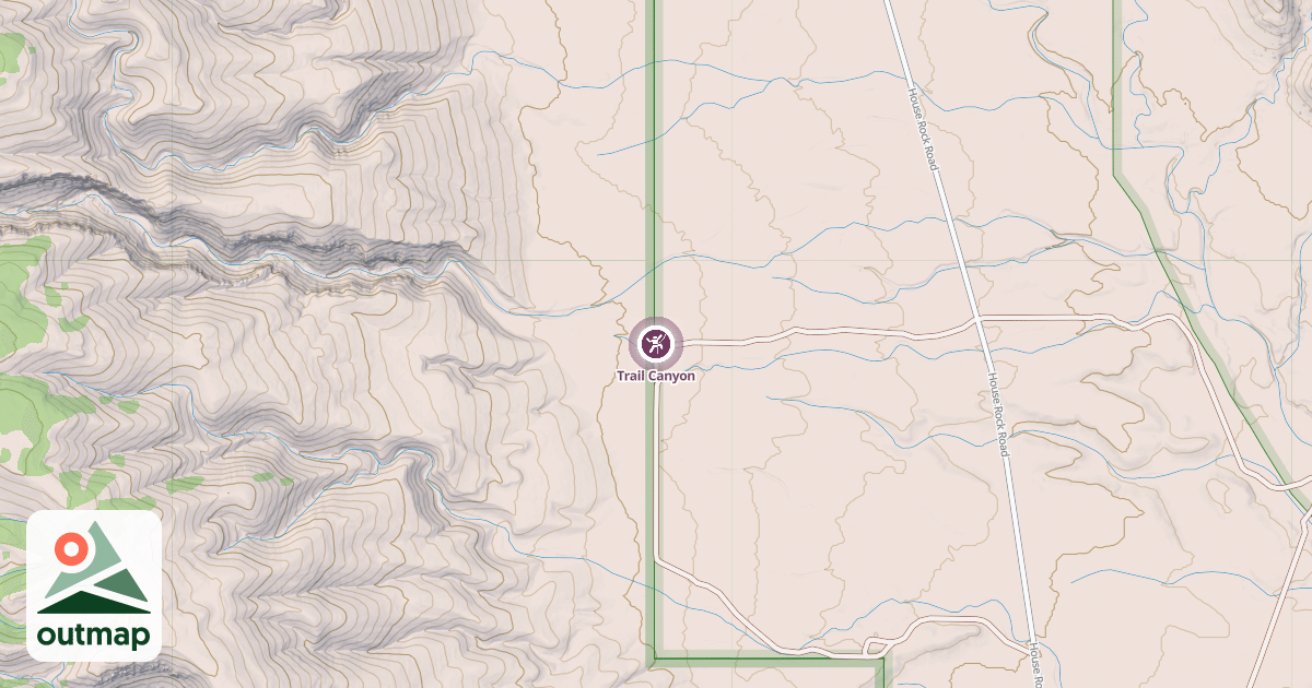 Map of Trail Canyon