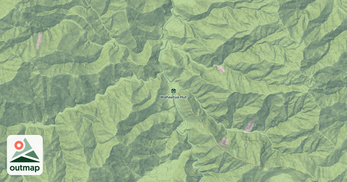 Map of Wahaatua Hut