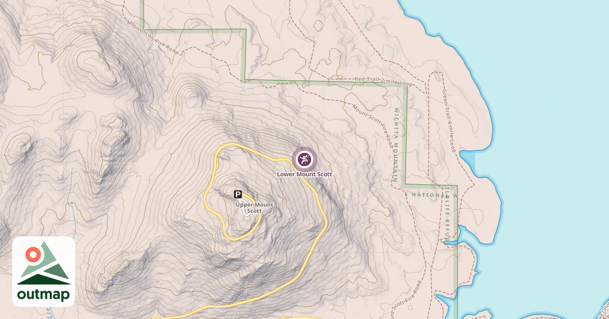 Map of Lower Mount Scott