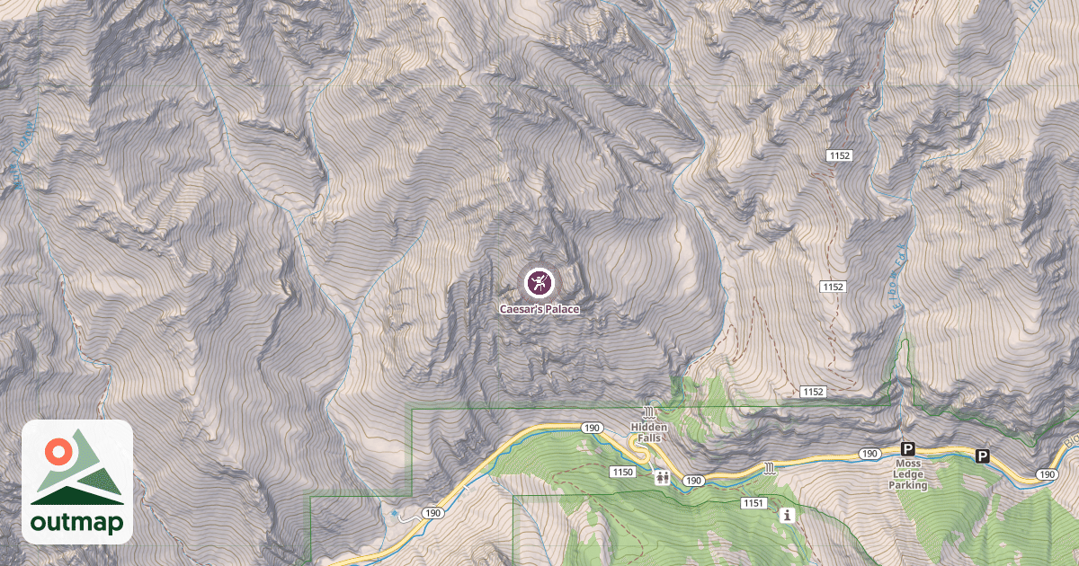 Map of Caesar's Palace