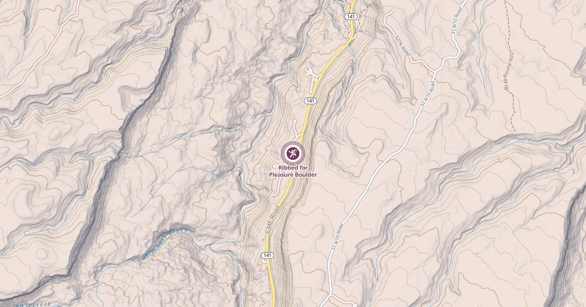 Map preview of Ribbed for Pleasure Boulder
