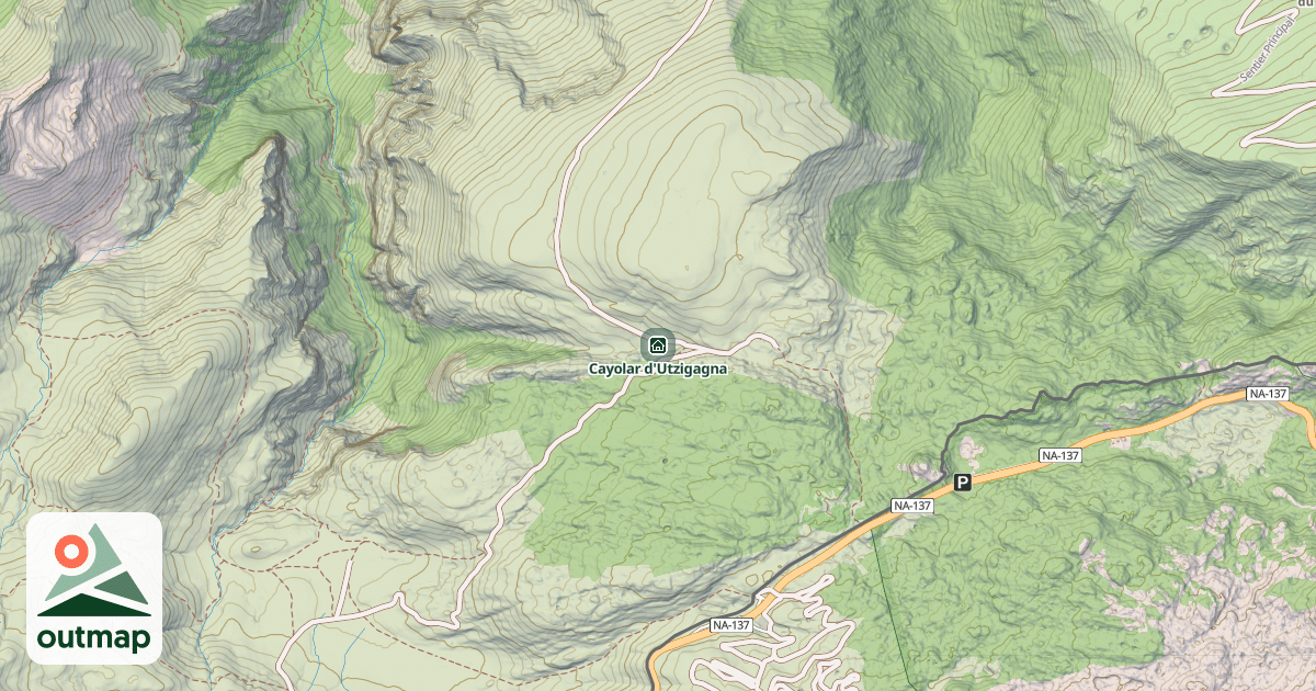Map of Cayolar d'Utzigagna