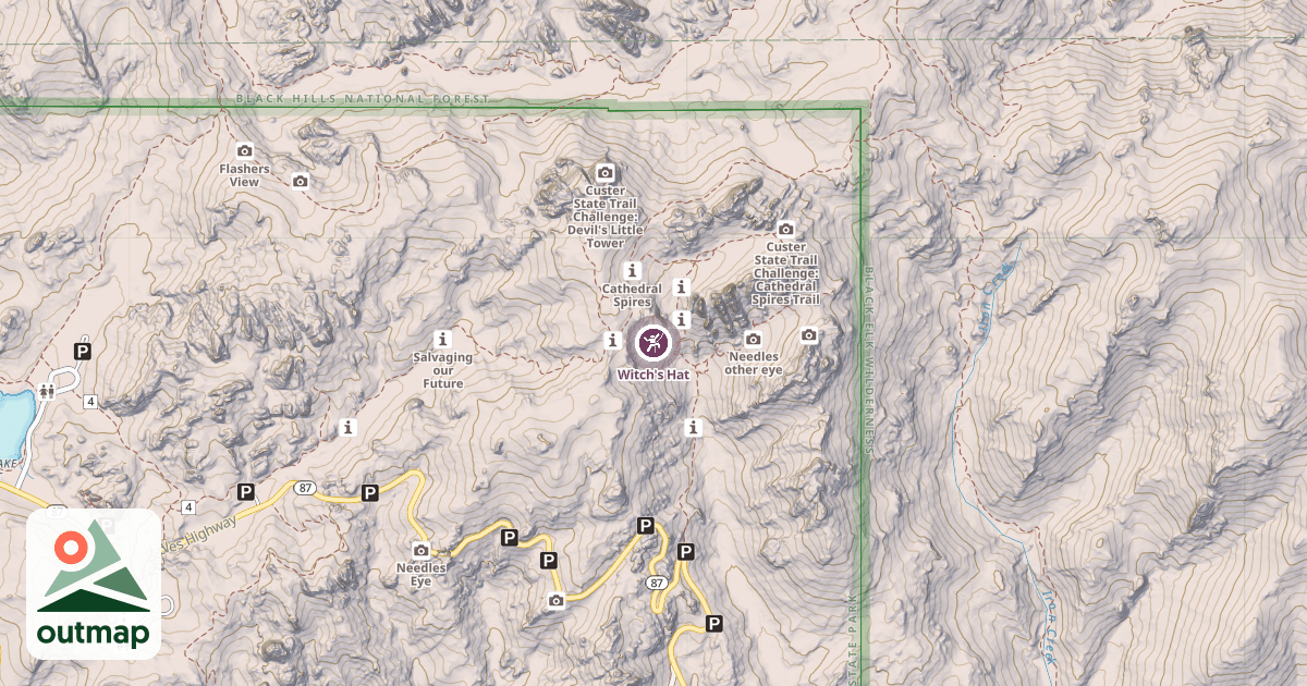 Map of Witch's Hat